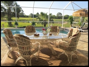 Fiberglass Outdoor Wicker Furniture Large Barrel Chair Set W/ Legs