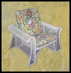 Fiberglass Outdoor Wicker Furniture Floridian Club Chair