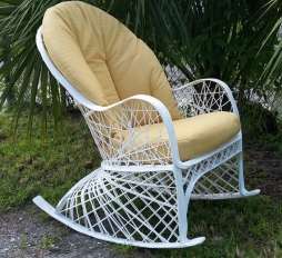 Fiberglass Outdoor Wicker Furniture Old Fashion Rocker